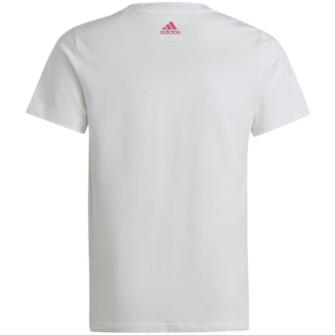 Koszulka dla dzieci adidas Essentials Linear Logo Cotton Slim Fit Tee biała IC3150 Adidas Koszulka dla dzieci adidas Essentials Linear Logo Cotton Slim Fit Tee biała IC3150 Adidas