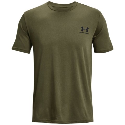 Koszulka męska Under Armour Sportstyle Left Chest SS khaki 1326799 390 Under Armour