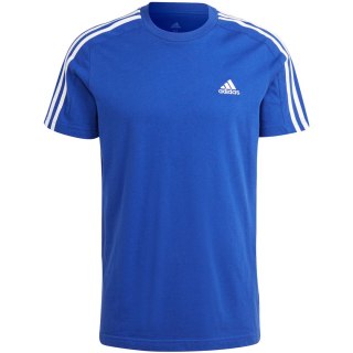 Koszulka męska adidas Essentials Single Jersey 3-Stripes niebieska IC9338 Adidas