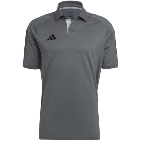 Koszulka męska adidas Tiro 23 Competition Polo szara HU1344 Adidas teamwear Koszulka męska adidas Tiro 23 Competition Polo szara HU1344 Adidas teamwear