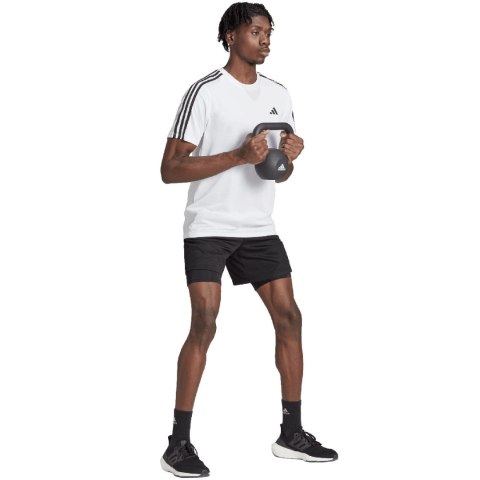 Koszulka męska adidas Train Essentials 3-Stripes Training Tee biała IB8151 Adidas