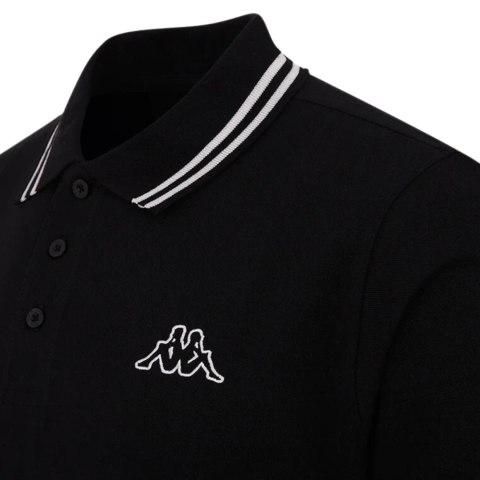 Koszulka męska polo Kappa Aleot czarna 709361 19-4006 Kappa