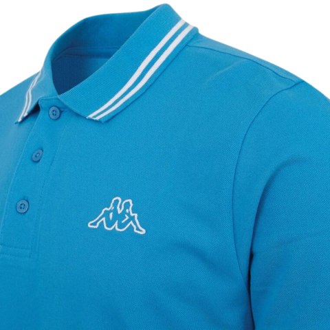 Koszulka męska polo Kappa Aleot niebieska 709361 17-4435 Kappa