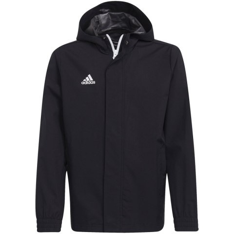 Kurtka dla dzieci adidas Entrada 22 All-Weather czarna IK4014 Adidas teamwear Kurtka dla dzieci adidas Entrada 22 All-Weather czarna IK4014 Adidas teamwear