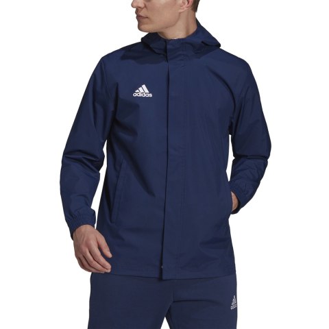 Kurtka męska adidas Entrada 22 All Weather Jacket granatowa IK4011 Adidas teamwear Kurtka męska adidas Entrada 22 All Weather Jacket granatowa IK4011 Adidas teamwear