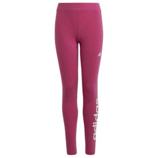 Legginsy dla dzieci adidas Essentials Linear Logo Cotton Tights różowe IC3581 Adidas