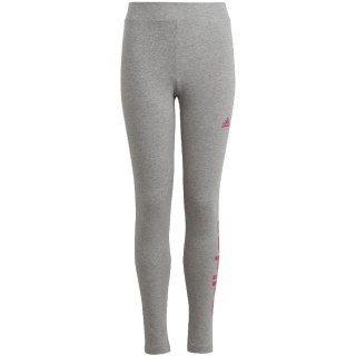 Legginsy dla dzieci adidas Essentials Linear Logo szare IC3580 Adidas
