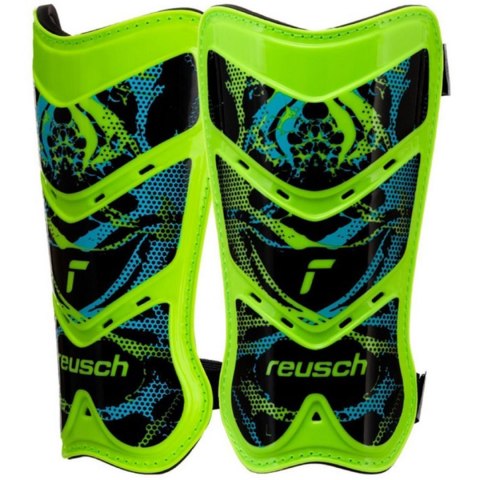 Ochraniacze piłkarskie Reusch Shinguard Attrakt Lite zielono-czarne 5377045 5551 Reusch Ochraniacze piłkarskie Reusch Shinguard Attrakt Lite zielono-czarne 5377045 5551 Reusch