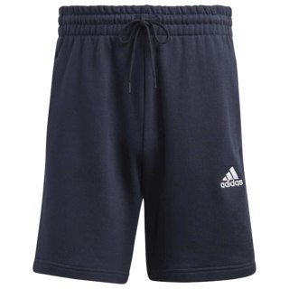 Spodenki męskie adidas Essentials French Terry 3-Stripes granatowe IC9436 Adidas