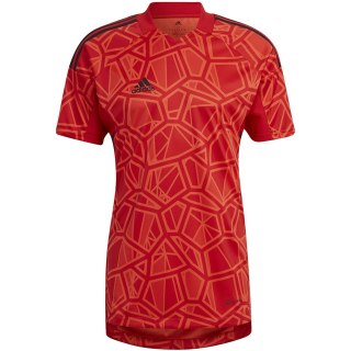 Koszulka męska Condivo 22 Goalkeeper Jersey Short Sleeve czerwona H21238 2XL Adidas teamwear