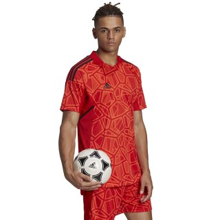 Koszulka męska Condivo 22 Goalkeeper Jersey Short Sleeve czerwona H21238 S Adidas teamwear