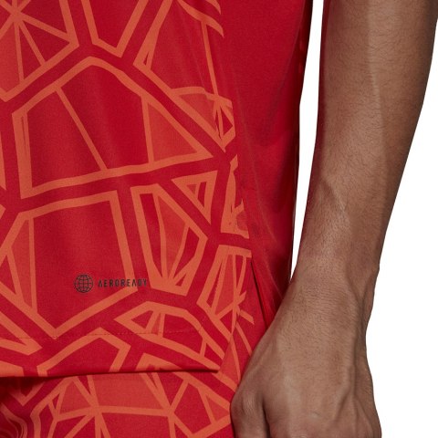 Koszulka męska Condivo 22 Goalkeeper Jersey Short Sleeve czerwona H21238 S Adidas teamwear