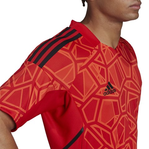 Koszulka męska Condivo 22 Goalkeeper Jersey Short Sleeve czerwona H21238 S Adidas teamwear
