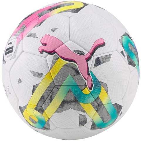 Piłka nożna Puma Orbita 2 TB FIFA Quality Pro biało-zielono-różowa 83775 01 5 Puma