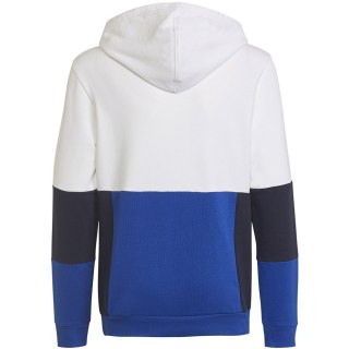 Bluza dla dzieci adidas Colourblock Hoodie biało-niebieska HG6826 128cm Adidas