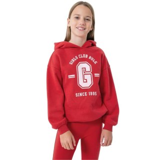 Bluza dla dziewczynki 4F czerwona HJZ22 JBLD004 62S 122/128cm 4F