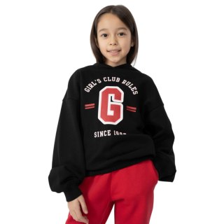 Bluza dla dziewczynki 4F głęboka czerń HJZ22 JBLD004 20S 122/128cm 4F