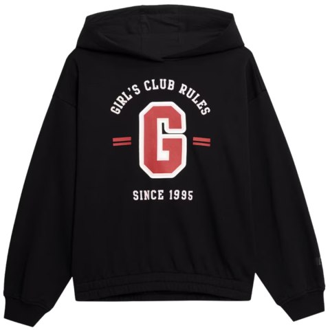 Bluza dla dziewczynki 4F głęboka czerń HJZ22 JBLD004 20S 122/128cm 4F
