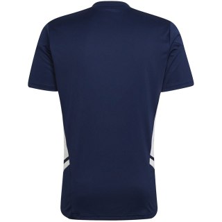Koszulka męska adidas Condivo 22 Jersey V-neck granatowo-biała HA6291 S Adidas teamwear