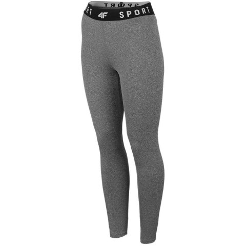 Legginsy funkcyjne damskie 4F średni szary melanż H4Z22 SPDF351 24M S 4F
