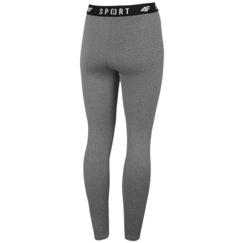 Legginsy funkcyjne damskie 4F średni szary melanż H4Z22 SPDF351 24M S 4F