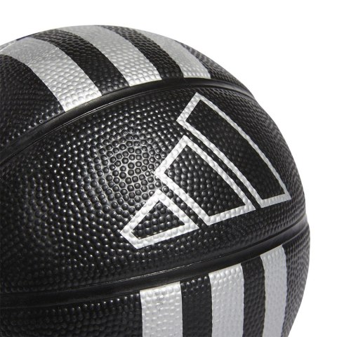 Piłka koszykowa adidas 3-Stripes Rubber Mini czarna HM4972 3 Adidas