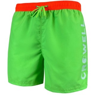Szorty kąpielowe Crowell Fluo kol. 2 zielono-pomarańczowe neon XL Crowell