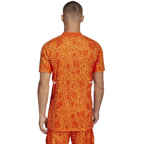 Koszulka męska adidas Condivo 22 Goalkeeper Jersey Short Sleeve pomarańczowa HB1621 M Adidas teamwear