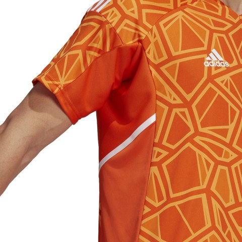 Koszulka męska adidas Condivo 22 Goalkeeper Jersey Short Sleeve pomarańczowa HB1621 M Adidas teamwear