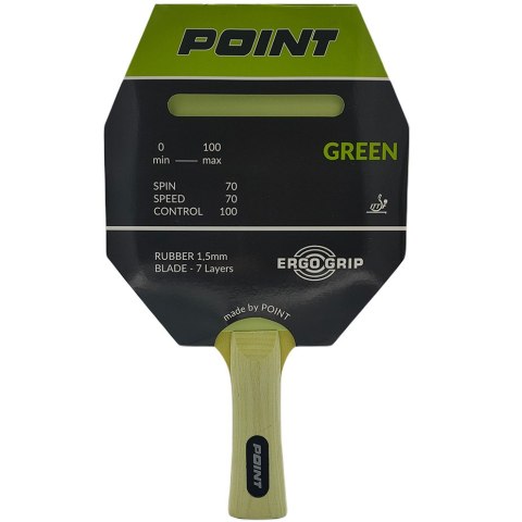 Rakietka do ping ponga Point zielona Point