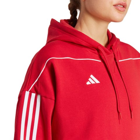 Bluza damska adidas Tiro 23 League Sweat Hoodie czerwona HS7234 L Adidas