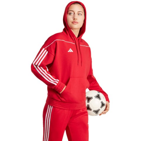 Bluza damska adidas Tiro 23 League Sweat Hoodie czerwona HS7234 L Adidas