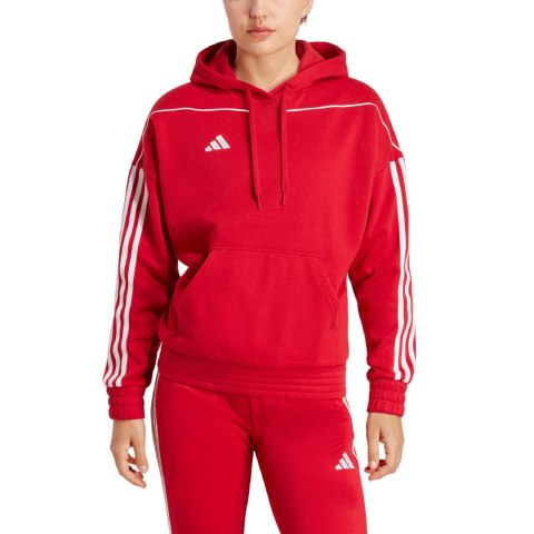 Bluza damska adidas Tiro 23 League Sweat Hoodie czerwona HS7234 L Adidas