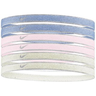 Opaski na włosy Nike 6 szt. Swoosh Sport metalic-fioletowa, różowa, żółta N1002008511OS Nike
