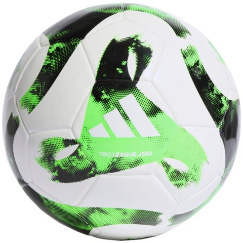 Piłka nożna adidas Tiro Junior 350 League biało-zielona HT2427 5 Adidas teamwear