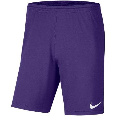 Spodenki dla dzieci Nike Dry Park III NB K fioletowe BV6865 547 S Nike Team