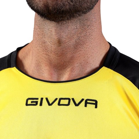 Koszulka Givova Capo Interlock żółto-czarna MAC03 0710 2XL Givova