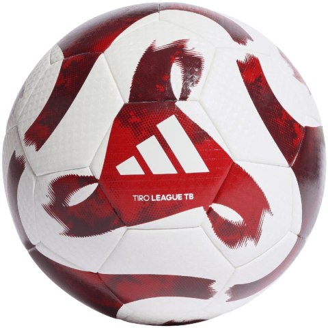 Piłka nożna adidas Tiro League Thermally Bonded biało-czerwona HZ1294 5 Adidas teamwear