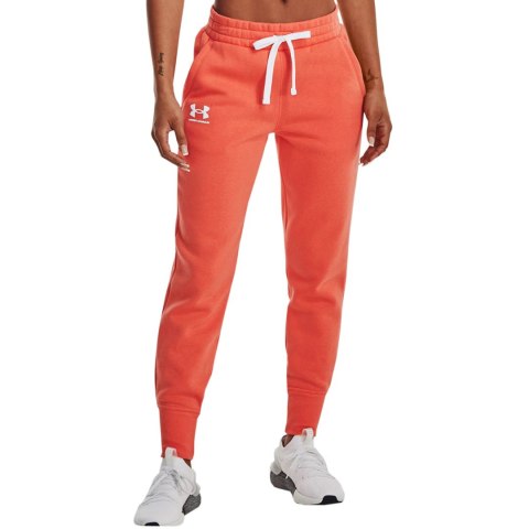 Spodnie damskie Under Armour Rival Fleece pomarańczowe 1356416 877 XL Under Armour