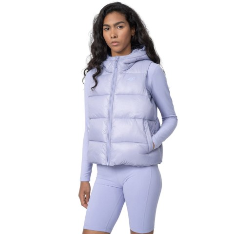 Kamizelka damska pikowana 4F F092 jasny fiolet 4FSS23TDJAF092 52S L 4F