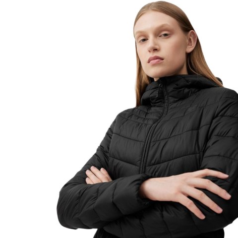 Kurtka pikowana damska 4F F095 głęboka czerń 4FSS23TDJAF095 20S L 4F