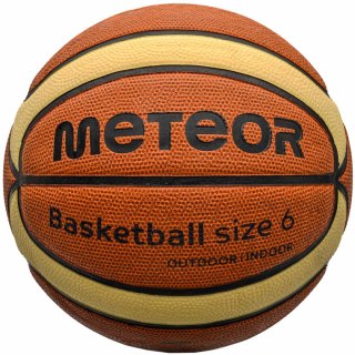 Piłka koszykowa Meteor Cellular 6 brązowo-kremowa 10101 6 Meteor