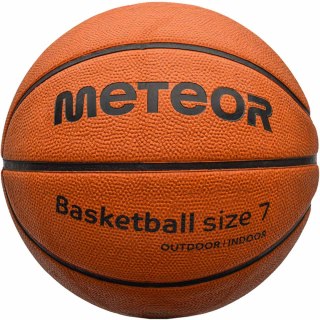 Piłka koszykowa Meteor Cellular 8 paneli brązowa 10103 7 Meteor
