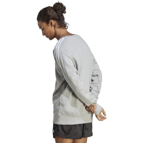 Bluza męska adidas Essentials French Terry 3-Stripes szara IC9319 Adidas Bluza męska adidas Essentials French Terry 3-Stripes szara IC9319 Adidas