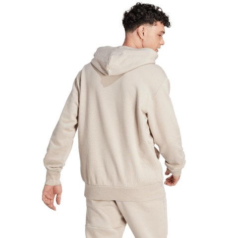 Bluza męska adidas Essentials French Terry Big Logo Hoodie beżowa IJ8584 Adidas Bluza męska adidas Essentials French Terry Big Logo Hoodie beżowa IJ8584 Adidas