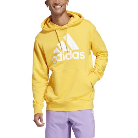 Bluza męska adidas Essentials French Terry Big Logo Hoodie żółta IC9834 Adidas Bluza męska adidas Essentials French Terry Big Logo Hoodie żółta IC9834 Adidas
