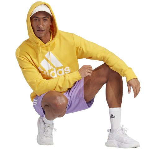 Bluza męska adidas Essentials French Terry Big Logo Hoodie żółta IC9834 Adidas Bluza męska adidas Essentials French Terry Big Logo Hoodie żółta IC9834 Adidas