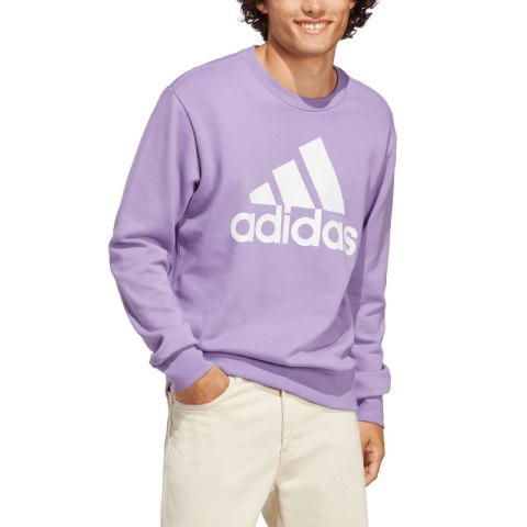 Bluza męska adidas Essentials French Terry Big Logo fioletowa IC9327 Adidas Bluza męska adidas Essentials French Terry Big Logo fioletowa IC9327 Adidas