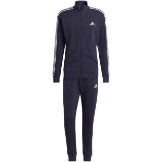 Dres męski adidas Basic 3-Stripes French Terry granatowy IC6765 Adidas