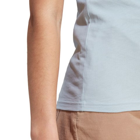 Koszulka damska adidas Essentials Slim 3-Stripes Tee jasnoniebieska IM2788 Adidas Koszulka damska adidas Essentials Slim 3-Stripes Tee jasnoniebieska IM2788 Adidas